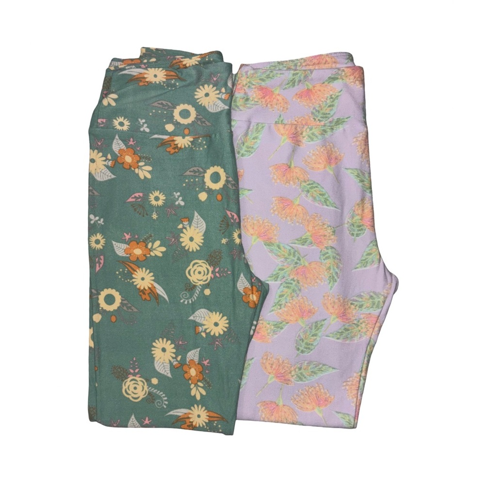 Floral Patterned Leggings Set